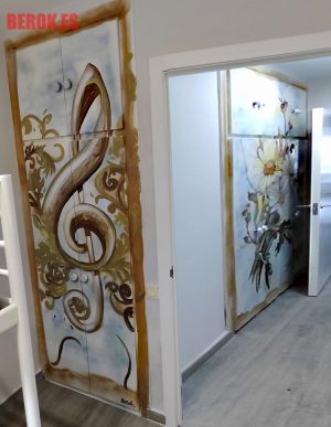 Graffitis Nota Musical Flores Casa Cubelles 300x100000